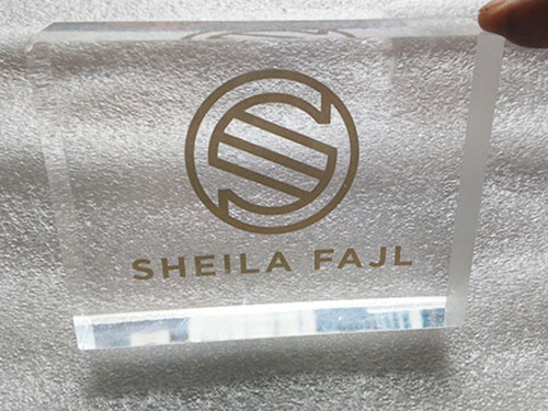 亚克力直立LOGO展架