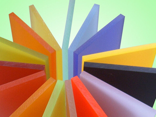 透明有色板色样